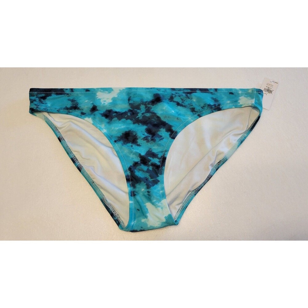 Old Navy Tie Die Bikini Bottoms Green Blue Sz Large Womens Swim Beach NEW